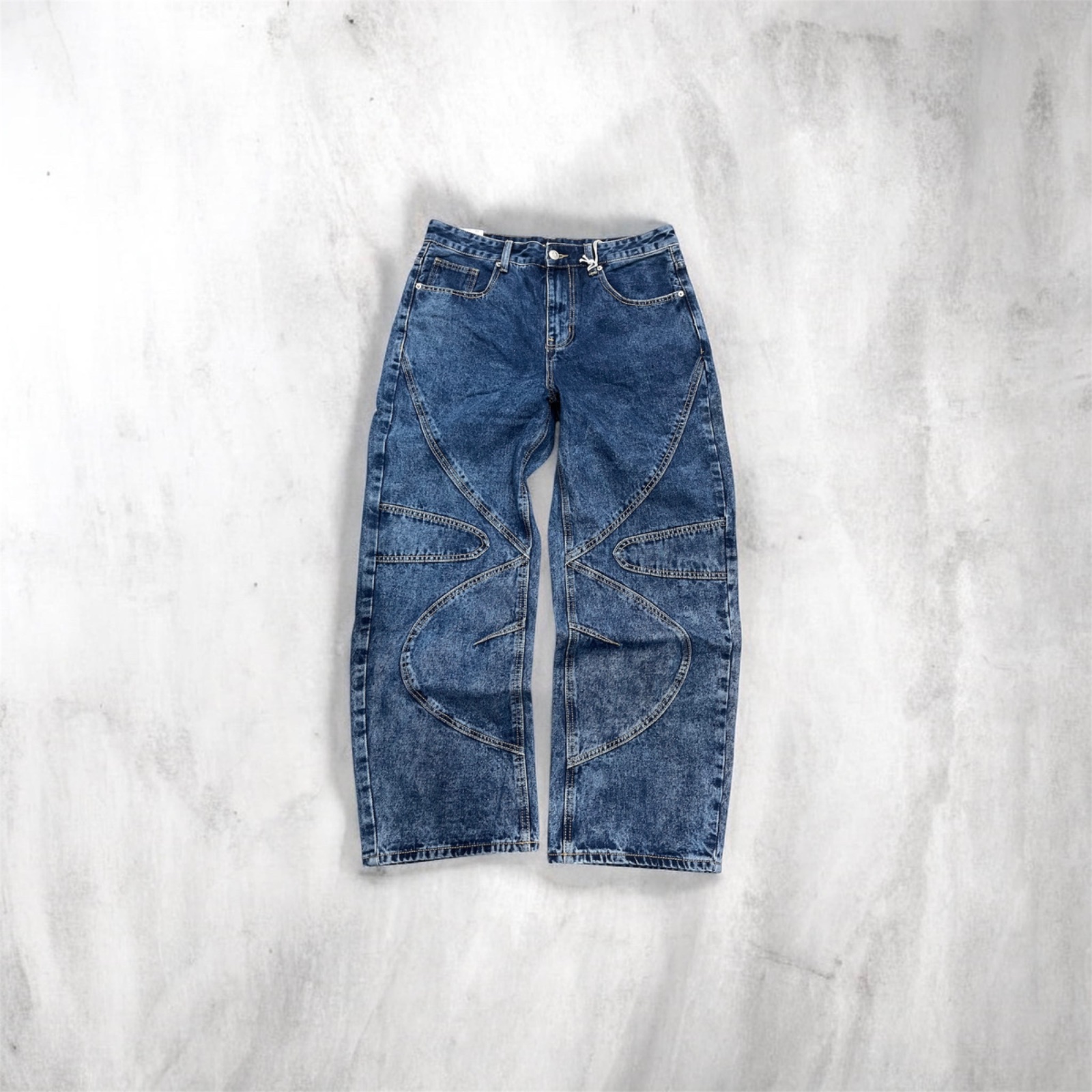 jeans ballon blu