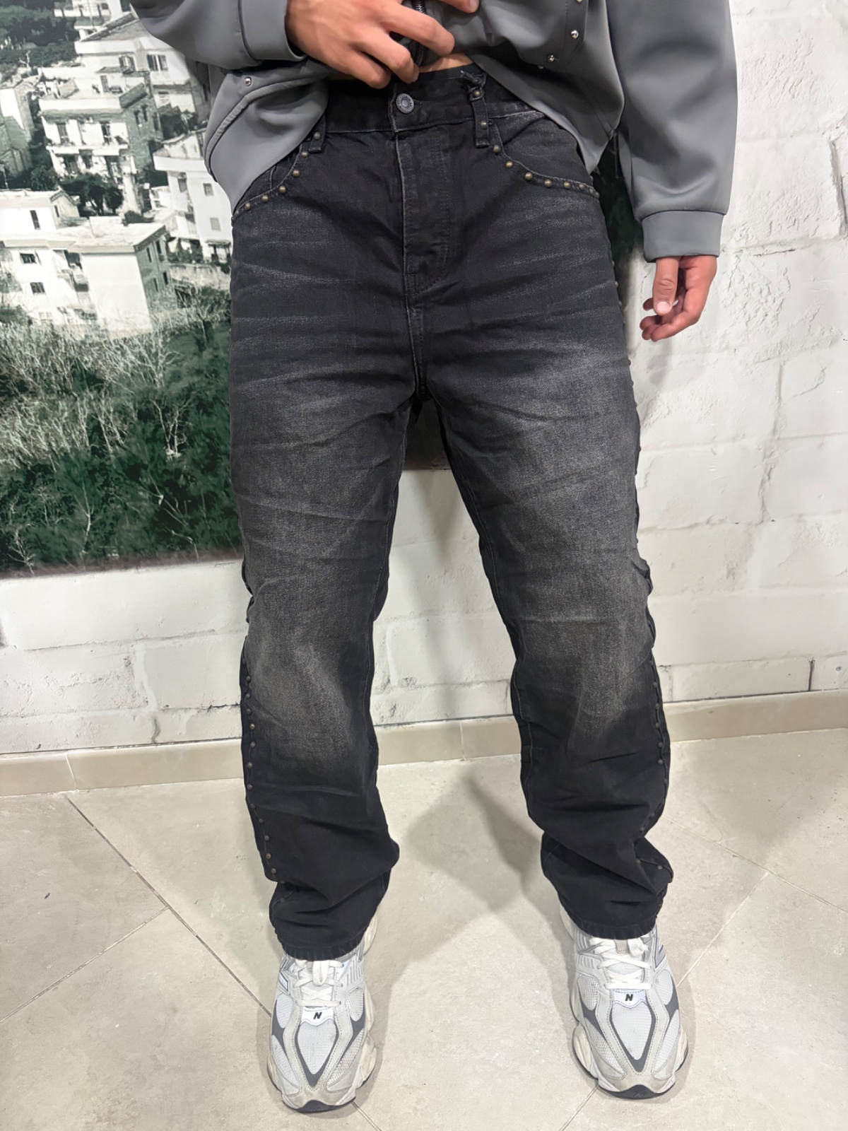 jeans borchie tw
