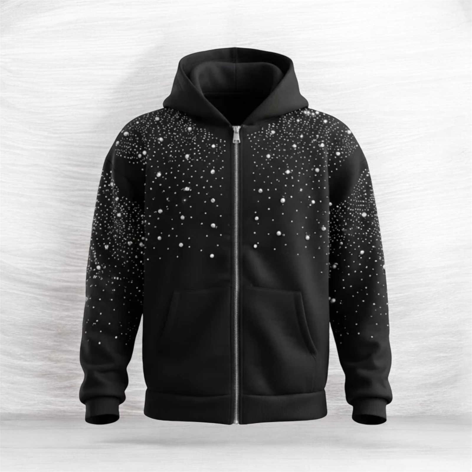 felpa diamonds perle black